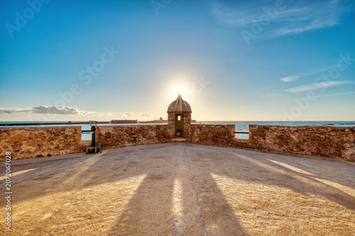 Castillo de San Sebastian Fortress Entrance in Cadiz