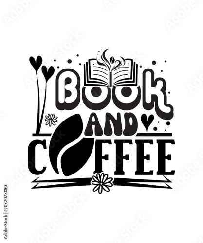 book and coffee svg