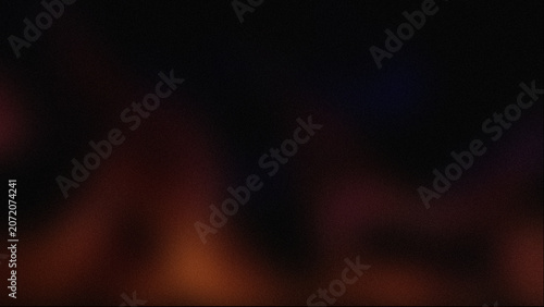 Cinematic dark bokeh background, abstract warm light leaks on black, soft blurry orange and purple glow for overlay and video production