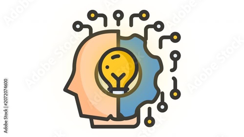 Animated business intelligence icon
