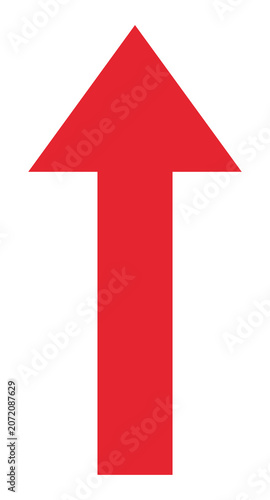 Red Up Arrow Icon
