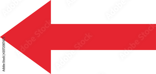 Red Left Arrow Icon