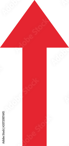 Red Up Arrow Icon