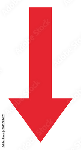 Red Down Arrow Icon
