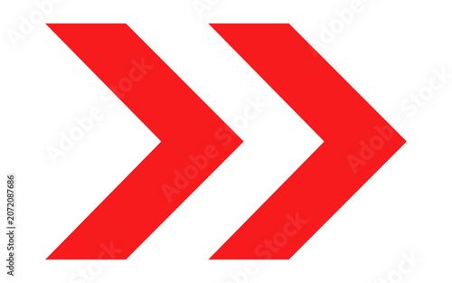 Red Double Right Arrow Icon