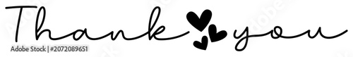 Thank You | Thank You Heart Artwork | Vector Design