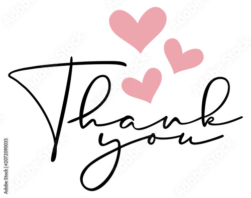 Thank You | Thank You Heart Artwork | Vector Design