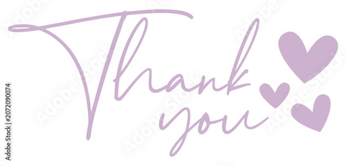 Thank You | Thank You Heart Artwork | Vector Design