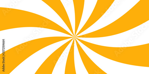 Canvastavla Vibrant Orange Sunburst Background Vector, dynamic radial stripes, energetic retro pop art design