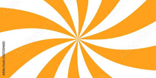 Photos Vibrant Orange Sunburst Background Vector, dynamic radial stripes, energetic retro pop art design