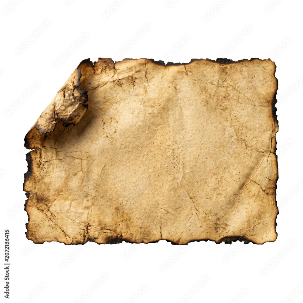 Fototapeta premium Vintage Blank Parchment, Distressed Paper, Historical Writing and Art Concept