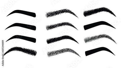 various eyebrow shapes and styles for makeup and design  different eyebrow shapes and styles