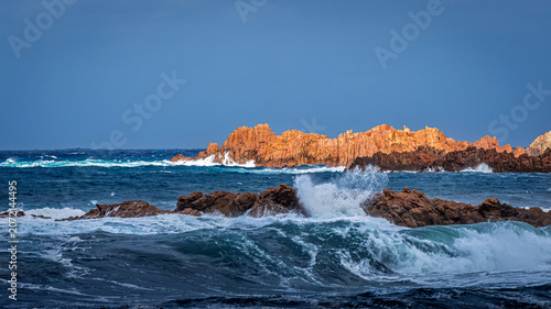 A photo of waves in the sea