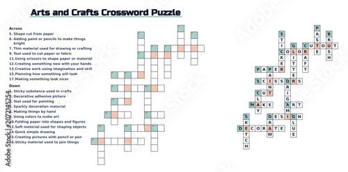 Arts and crafts crossword puzzle