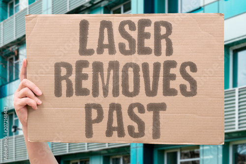 Konstfotografi "Laser removes past" Treatment erases previous choices