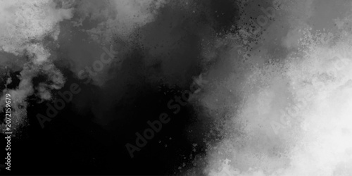 Obraz na plátne Grey abstract grunge smoke cloud overlay mist fog dust explosion vintage background