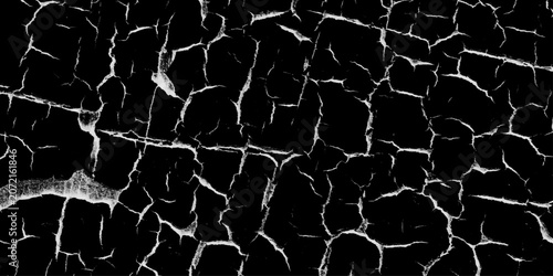 Bild auf Leinwand Crack concrete white wall or Cement wall background, grunge texture of a cracked, weathered concrete wall in black and white monochrome