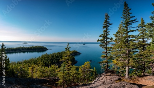 Islands And Pines Along The Lake Superior Coast