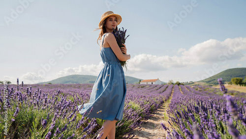 girl in lavender field