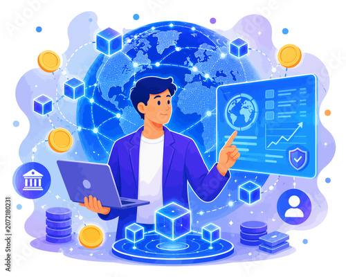 Digital network exploration in blockchain finance