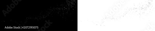 Quadro su tela Shiny white glitter particles with radiant glow, elegant abstract festive background for premium celebration design and modern branding visuals