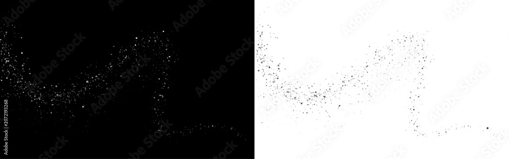 Obraz premium Silver bokeh glitter lights shine in PNG with soft circles and festive abstract glow. Perfect for luxury invitations, weddings, and backgrounds. Transparent background ensures smooth design use. 