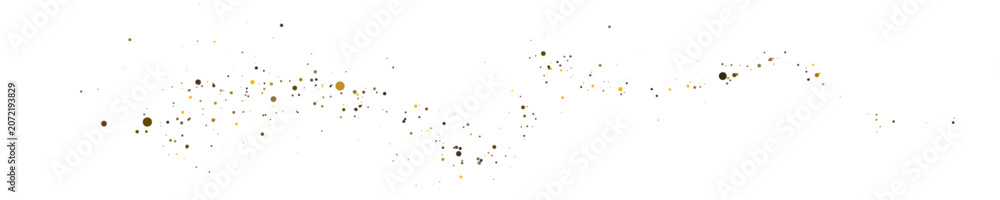 Obraz premium Gold glitter splash with soft luminous particles, elegant abstract festive background for wedding invitations, greeting cards and branding design use.