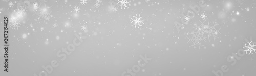 Foto Elegant falling snow adds a realistic winter atmosphere to any project