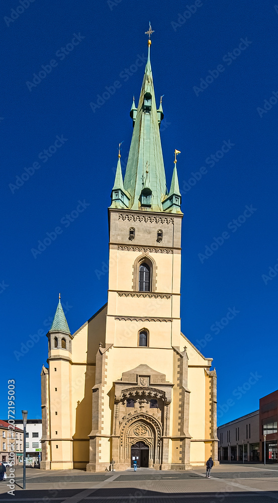 Obraz premium Kirche Mariä Himmelfahrt Usti nad Labem