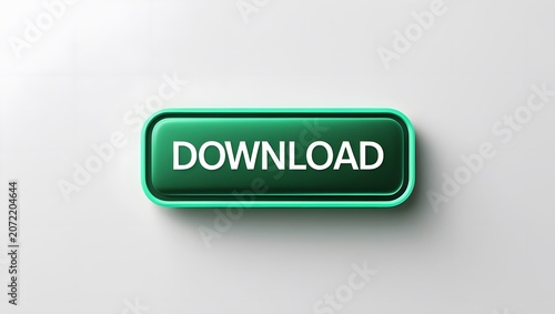 Classic Green Download UI Button with Rounded Rectangle Design