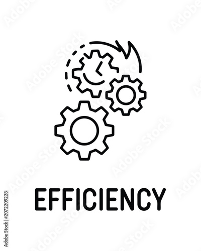 Industrial efficiency with interlocking gears and clock for fast operations