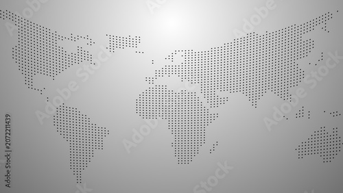Tableau sur toile World map news animated white silver wallpaper backgrounds index fund invest liv