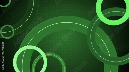 Monochrome concentric rings background animation, Abstract monochrome background with overlapping concentric rings and dotted gradient center