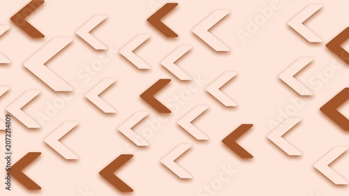 3d chevron arrows soft shadows modern geometric pattern background animation