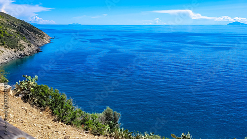 Photos Scenic coastal landscape of Elba Island with turquoise water and green slopes