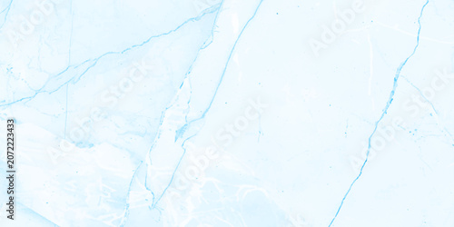 Tableau sur toile Soft blue marble texture, watercolor wash, translucent veins, icy pastel tones, organic stone patterns, subtle fluid details, minimal abstract background design vector