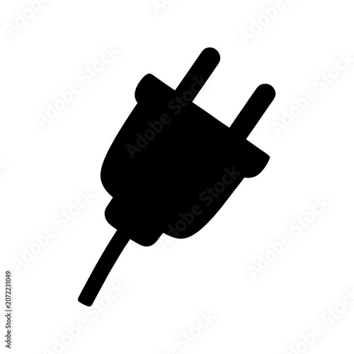 Electric Plug Vector Illustration Isolated on White Background