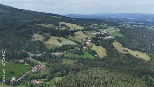 Blick auf Aspangberg Sankt Peter, Wechselgebirge, Niederösterreich 
