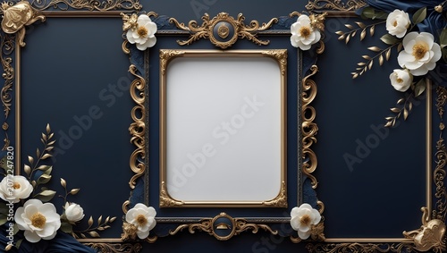 Premium Graduation Photo Template with Vintage Fantasy Decorative Frame