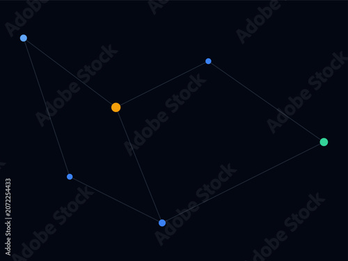 Photos Digital network communication grid background vector illustration with glowing g