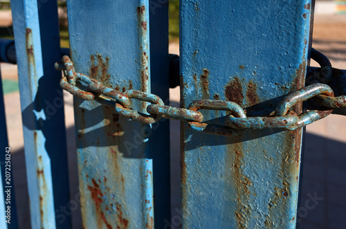 The old iron door is locked.
