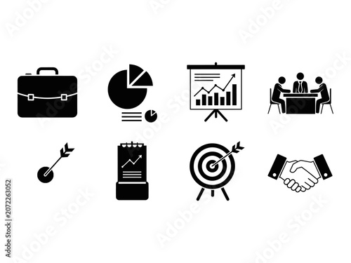 Professional Business and Finance Icon Set
