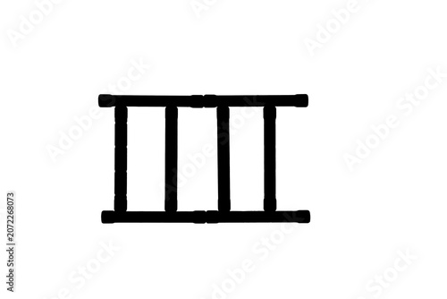 Roman numeral three vector illustration showing numeric value on transparent background