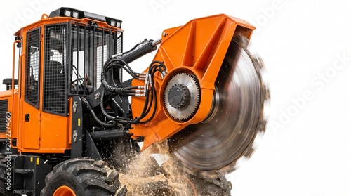 Forestry Harvesting Equipment with Rotating Cutting Disc for Modern Timber Operations