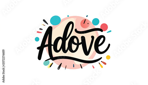 Adove Logo Design With Colorful Elements.