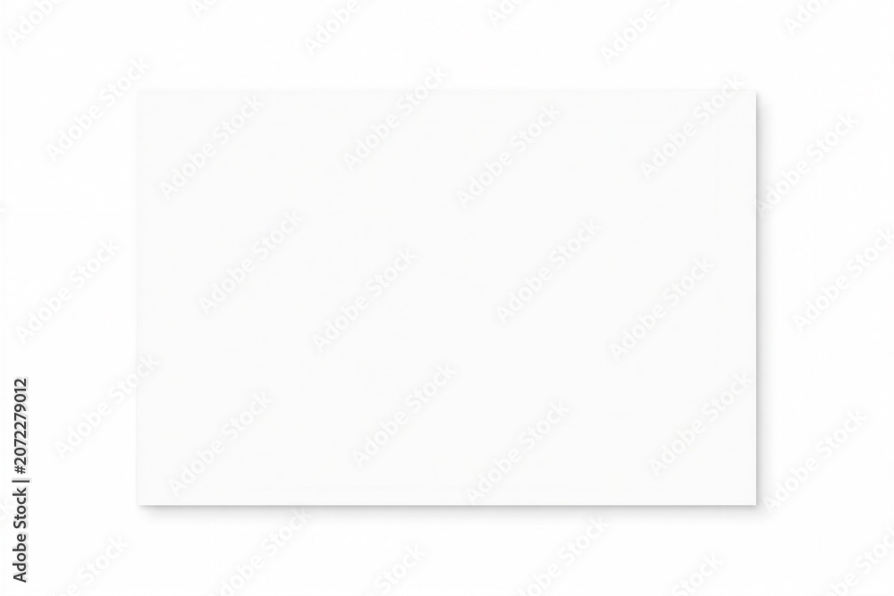 Naklejka premium Blank white canvas on white background isolated studio