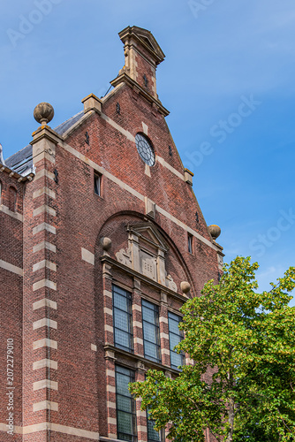 On Kerkplein stands the Grote Kerk (Great Church), a listed building, which was built between 1881 and 1883 to a design by the architect Constantijn Muysken. Hoorn, the Netherlands.