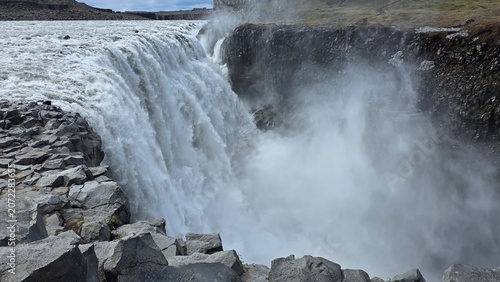 Dettifoss Waterfall and Jökulsárgljúfur Canyon Landscape in Iceland