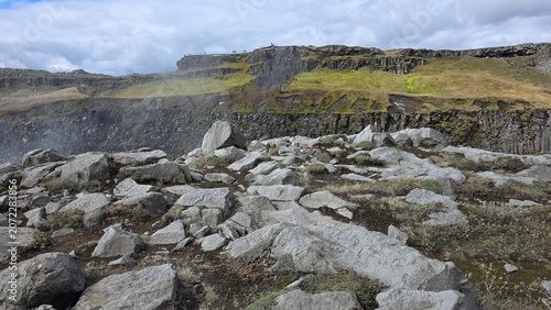 Dettifoss Waterfall and Jökulsárgljúfur Canyon Landscape in Iceland