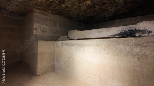 A view from the Serapeum of Saqqara, located in the Saqqara Pyramids area in Egypt. It is one of the most mysterious and engineering marvels of ancient Egypt's underground structures.